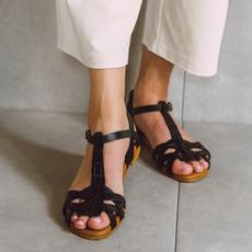 Loa Zwarte Sandalen via Sharon Woods