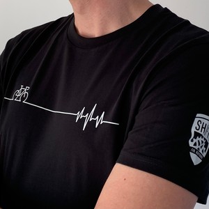 Cycling Heartbeat T-shirt from Shiftr for nature