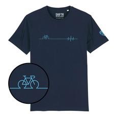 Cycling Heartbeat T-shirt via Shiftr for nature