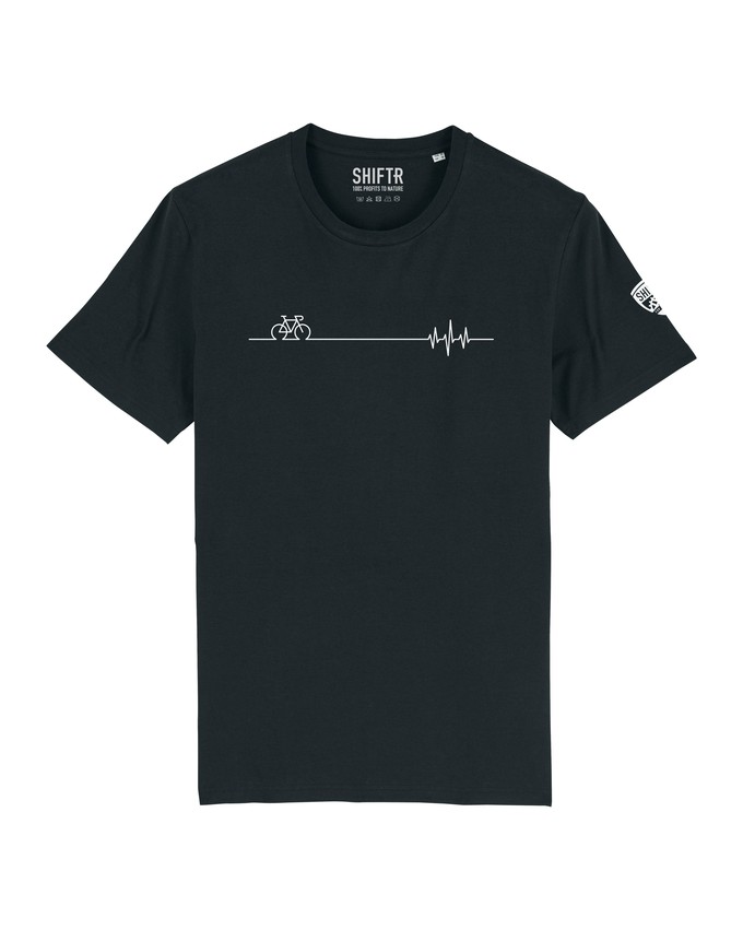 Cycling Heartbeat T-shirt from Shiftr for nature