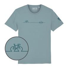 CYCLING HEARTBEAT - T-shirt - Light Blue van Shiftr for nature