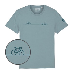 Cycling Heartbeat T-shirt from Shiftr for nature