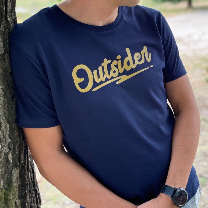 Outsider T-shirt - Navy from Shiftr for nature