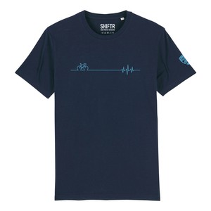 Cycling Heartbeat T-shirt from Shiftr for nature