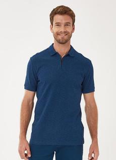 Poloshirt Rits Donkerblauw via Shop Like You Give a Damn