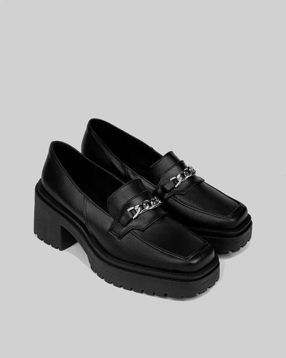 Squared Chunky Loafers Zwart from Shop Like You Give a Damn