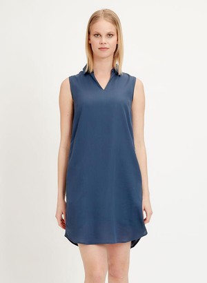 Tencel Overhemdjurk Blauw from Shop Like You Give a Damn