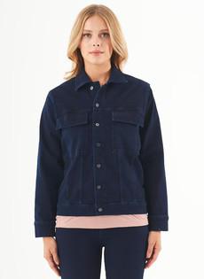 Denim Jack Bio-Katoen Dark Navy via Shop Like You Give a Damn