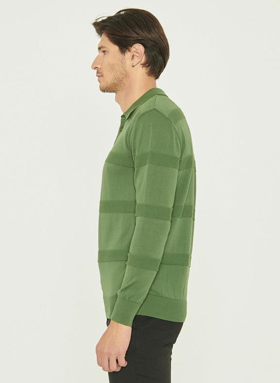 Polo Long Sleeves Organic Cotton Green from Shop Like You Give a Damn