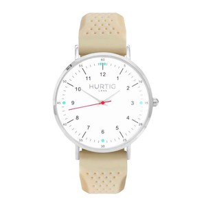 Moderno Rubber Horloge Zilver, Wit & CrÃ¨me from Shop Like You Give a Damn