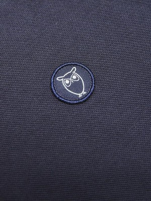 Polo T-Shirt Basic Badge Donkerblauw from Shop Like You Give a Damn