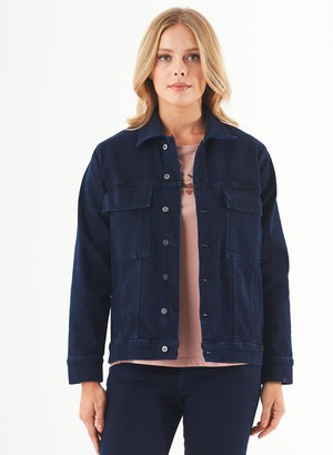 Denim Jacket Organic Cotton Dark Navy from Shop Like You Give a Damn