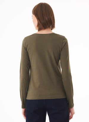 Top Lange Mouwen Olive from Shop Like You Give a Damn