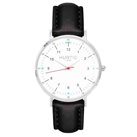 Horloge Moderno Zilver, Wit En Zwart from Shop Like You Give a Damn