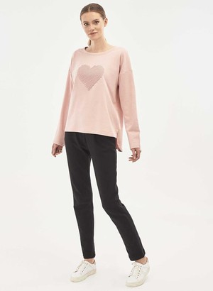Sweatshirt Met Geborduurd Hart from Shop Like You Give a Damn