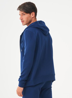 Zip-Up Hoodie Biologisch Katoen Navy from Shop Like You Give a Damn