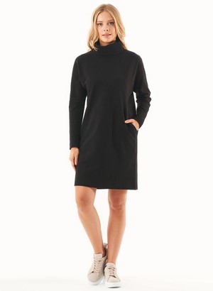 Sweater Dress Organic Cotton Black from Shop Like You Give a Damn