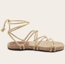 Sandalen Cruz Low Jute Beige via Shop Like You Give a Damn