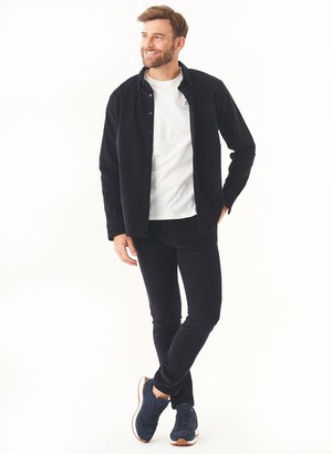 Corduroy Overhemd Dark Navy from Shop Like You Give a Damn