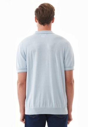 Poloshirt Knit Haze Blue from Shop Like You Give a Damn