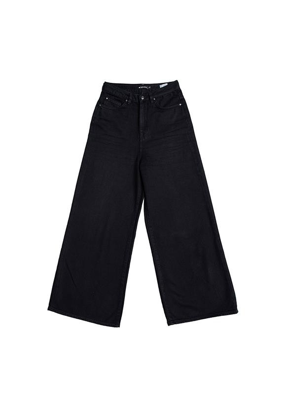 Wijde Cropped Jeans Barleria Black Overdyed from Shop Like You Give a Damn