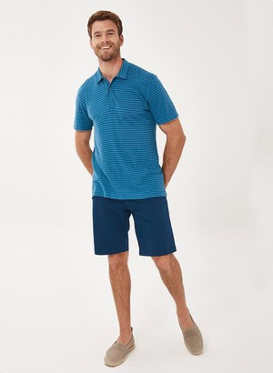 Gestreepte Polo Blauw from Shop Like You Give a Damn