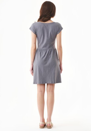 Jurk Jersey Slub Schaduwgrijs from Shop Like You Give a Damn