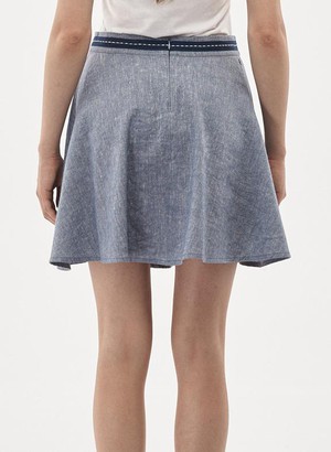 Skirt Denim Look Linen Mix from Shop Like You Give a Damn