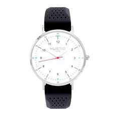 Moderno Rubber Horloge Zilver, Wit & Donkergrijs via Shop Like You Give a Damn