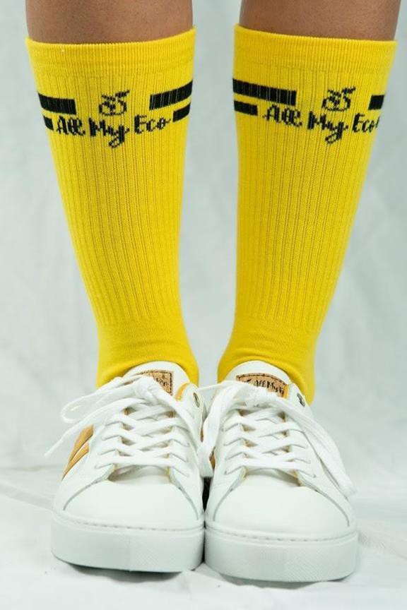 Socks 2-Pack Yellow & Purple from Shop Like You Give a Damn