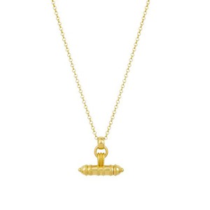Ketting Amulet Secret T-Bar Goud Vermeil from Shop Like You Give a Damn