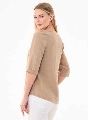 Top Ecovero Linnen Beige from Shop Like You Give a Damn