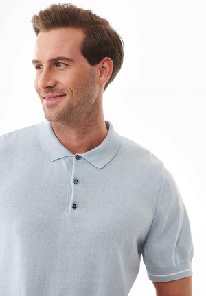 Poloshirt Knit Haze Blue from Shop Like You Give a Damn