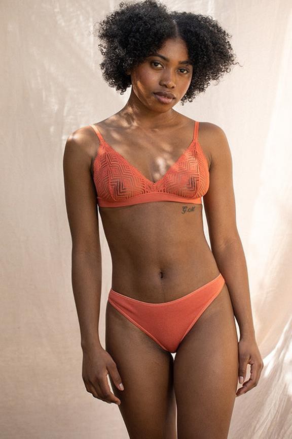 Bralette Dawa Terracotta Oranje from Shop Like You Give a Damn