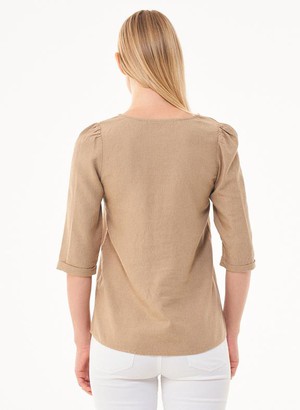 Top Ecovero Linnen Beige from Shop Like You Give a Damn