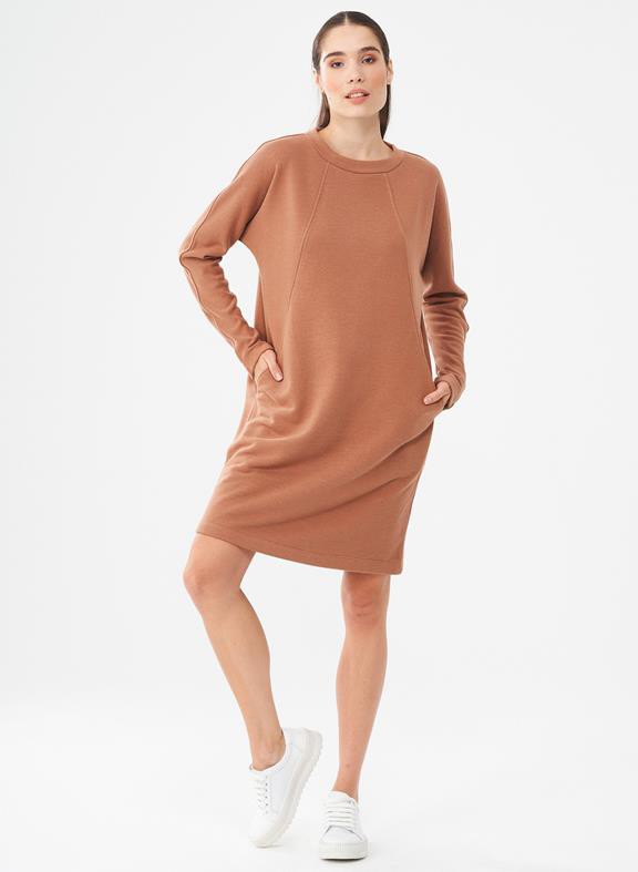 Sweat Dress Light Brown from Shop Like You Give a Damn