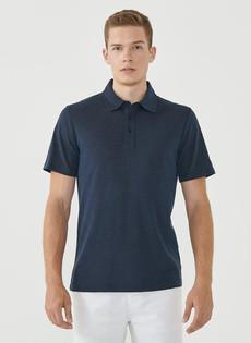 Poloshirt Stippen Navy via Shop Like You Give a Damn