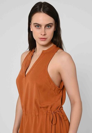 Maxi Jurk Ramaria Donker Amber from Shop Like You Give a Damn