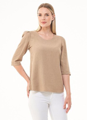 Top Ecovero Linnen Beige from Shop Like You Give a Damn