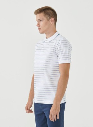 Gestreept Poloshirt Wit from Shop Like You Give a Damn