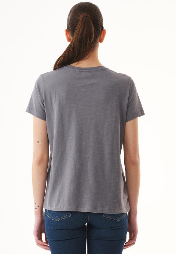 T-Shirt V-Hals Basic Schaduwgrijs from Shop Like You Give a Damn