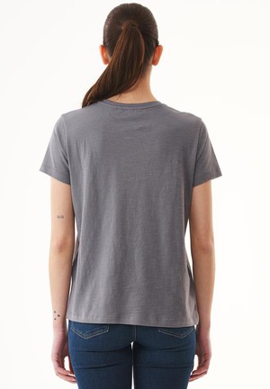 T-Shirt V-Hals Basic Schaduwgrijs from Shop Like You Give a Damn