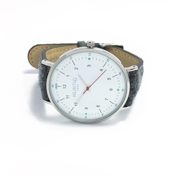 Horloge Moderno Tweed Zilver Wit & Grijs from Shop Like You Give a Damn