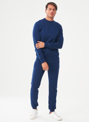 Sweatshirt Navy Blauw from Shop Like You Give a Damn