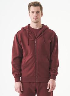 Unisex Zip-Up Hoodie Junda Bordeaux via Shop Like You Give a Damn