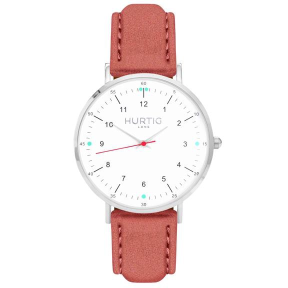 Horloge Moderno Zilver Wit & Camel from Shop Like You Give a Damn