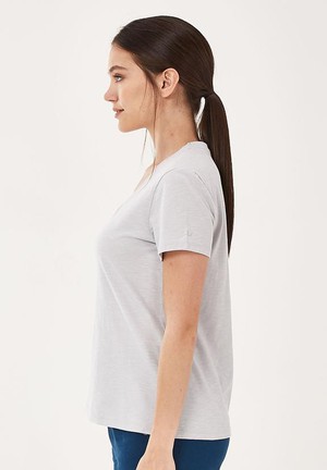 V-Hals T-Shirt Basic Grijs from Shop Like You Give a Damn