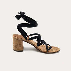 Sandalen Camila+ Kurk Zwart from Shop Like You Give a Damn