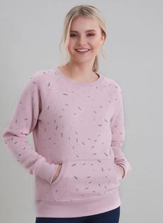 Sweatshirt Biologisch Katoen Print Roze via Shop Like You Give a Damn