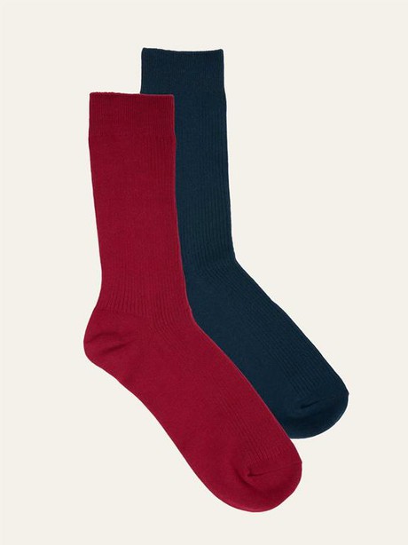 Sokken 2-Pack Classic Rood & Donkerblauw from Shop Like You Give a Damn